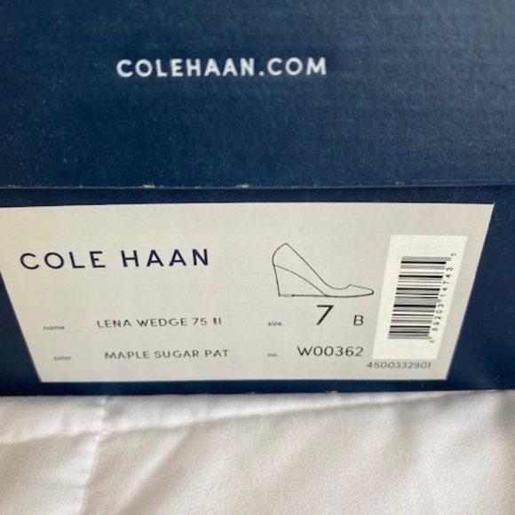 Cole Haan Lena Patent Wedge (Nude) - Picture 3 of 4